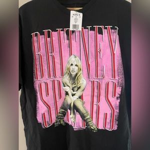 NWOT Kohl's Black Tee with Pink Graphic